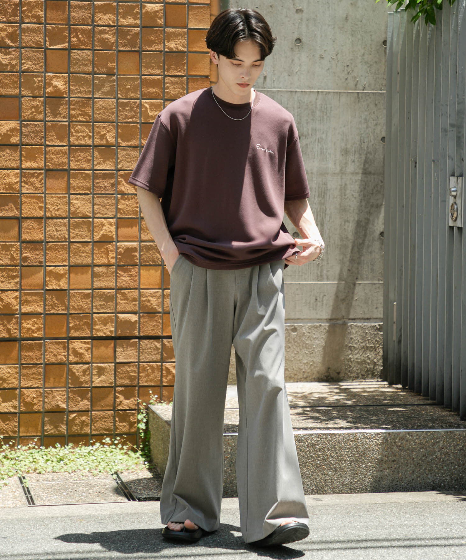 SENSE OF PLACE by URBAN RESEARCH「2タックフレアワイドスラックス」|その他|