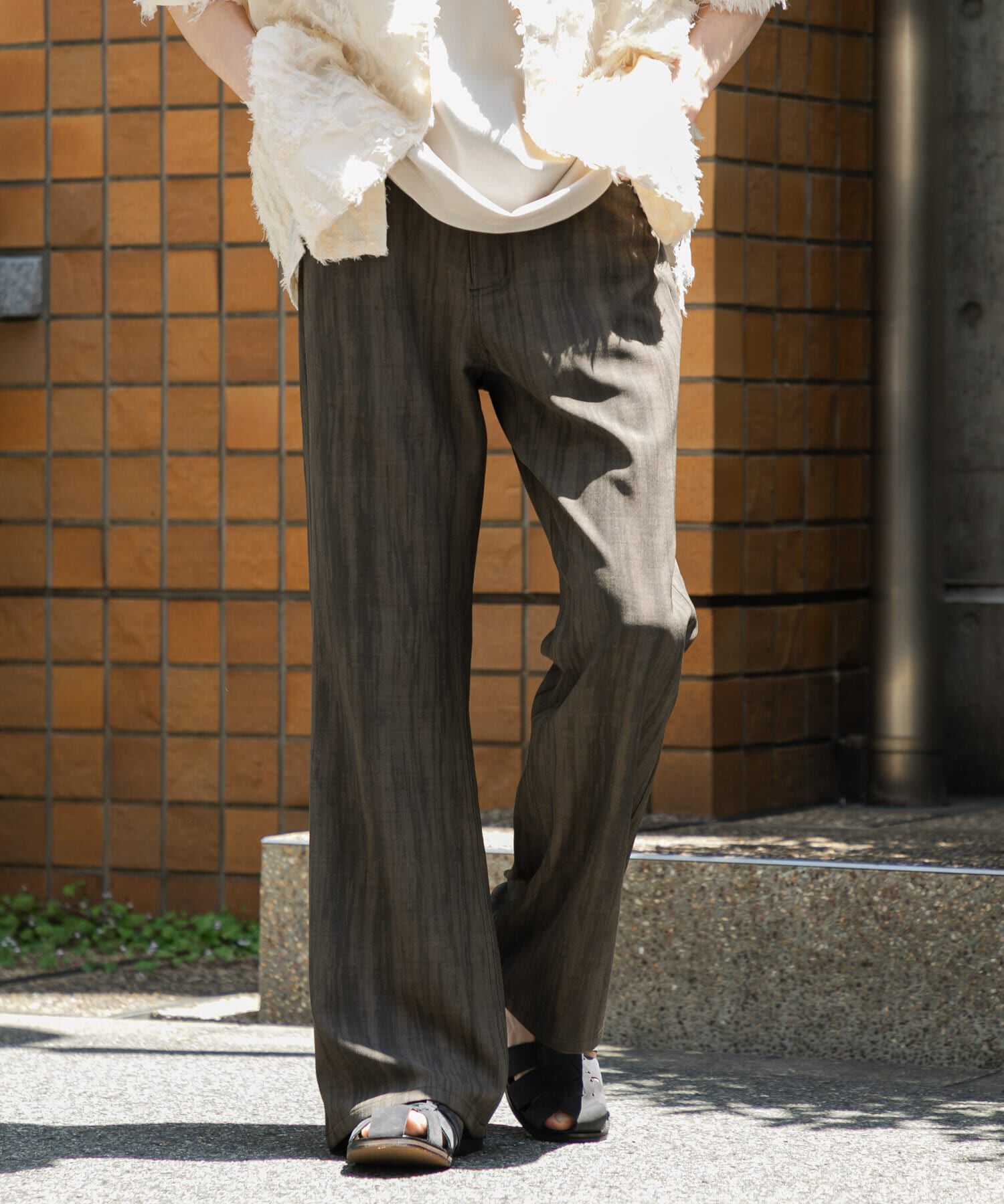 SENSE OF PLACE by URBAN RESEARCH「シャドースラブフレアパンツ」|その他|