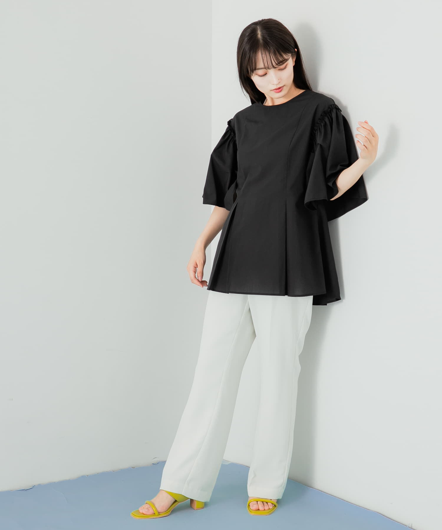 SENSE OF PLACE by URBAN RESEARCH「ハイウエストセミフレアパンツ」|その他|