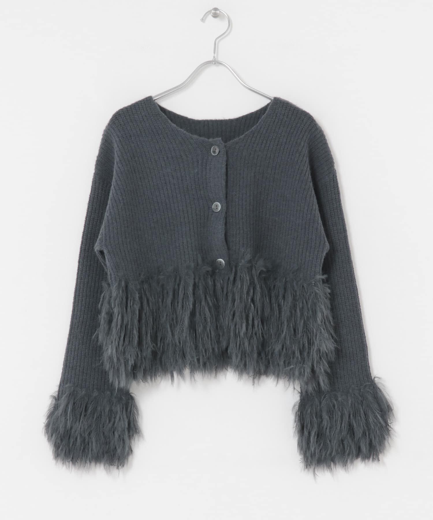 SENSE OF PLACE by URBAN RESEARCH「フェザーフリンジセーター」|ニット・セーター|