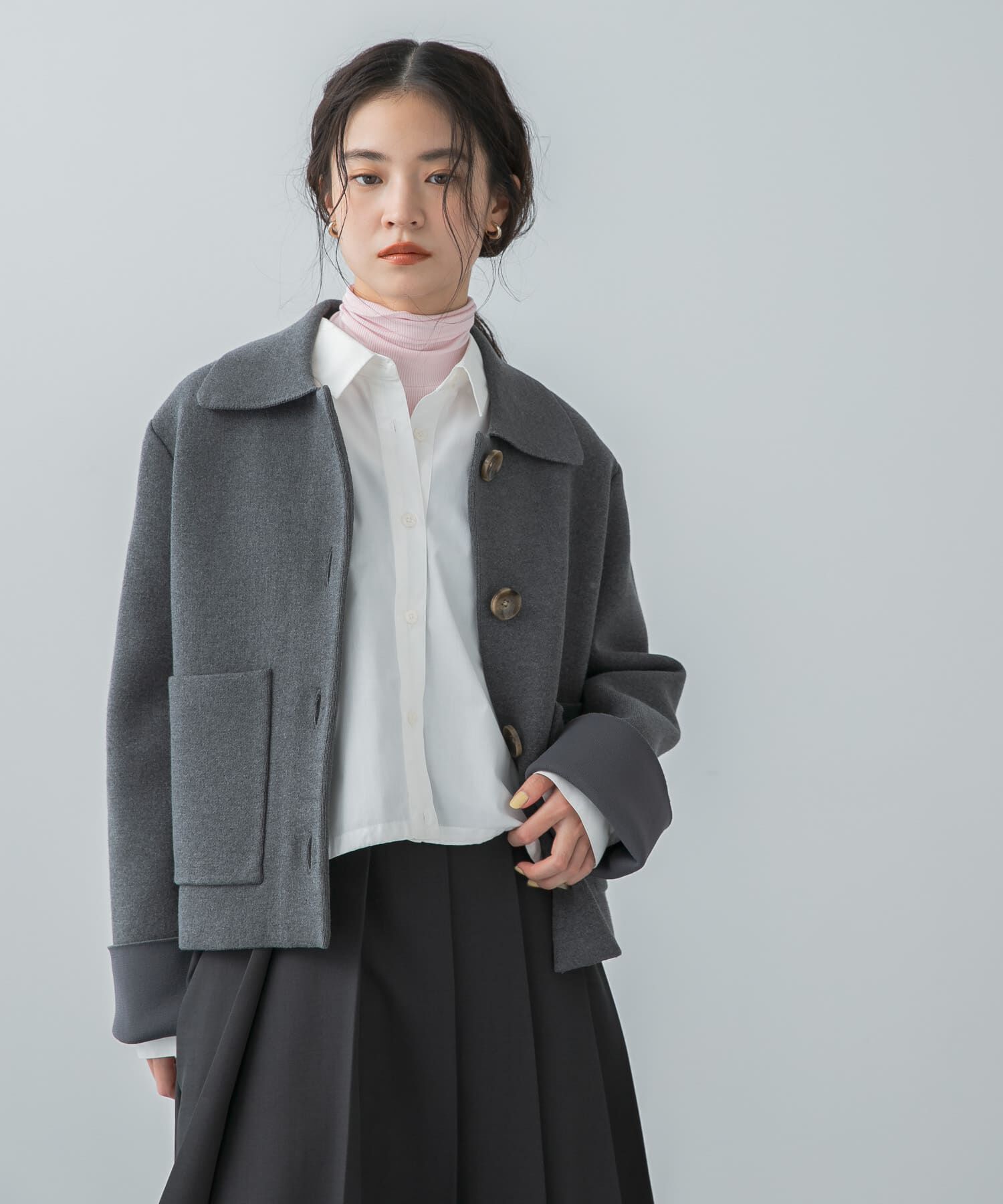 SENSE OF PLACE by URBAN RESEARCH「『洗濯可』ビックボタンニットジャケット」|ニット・セーター|