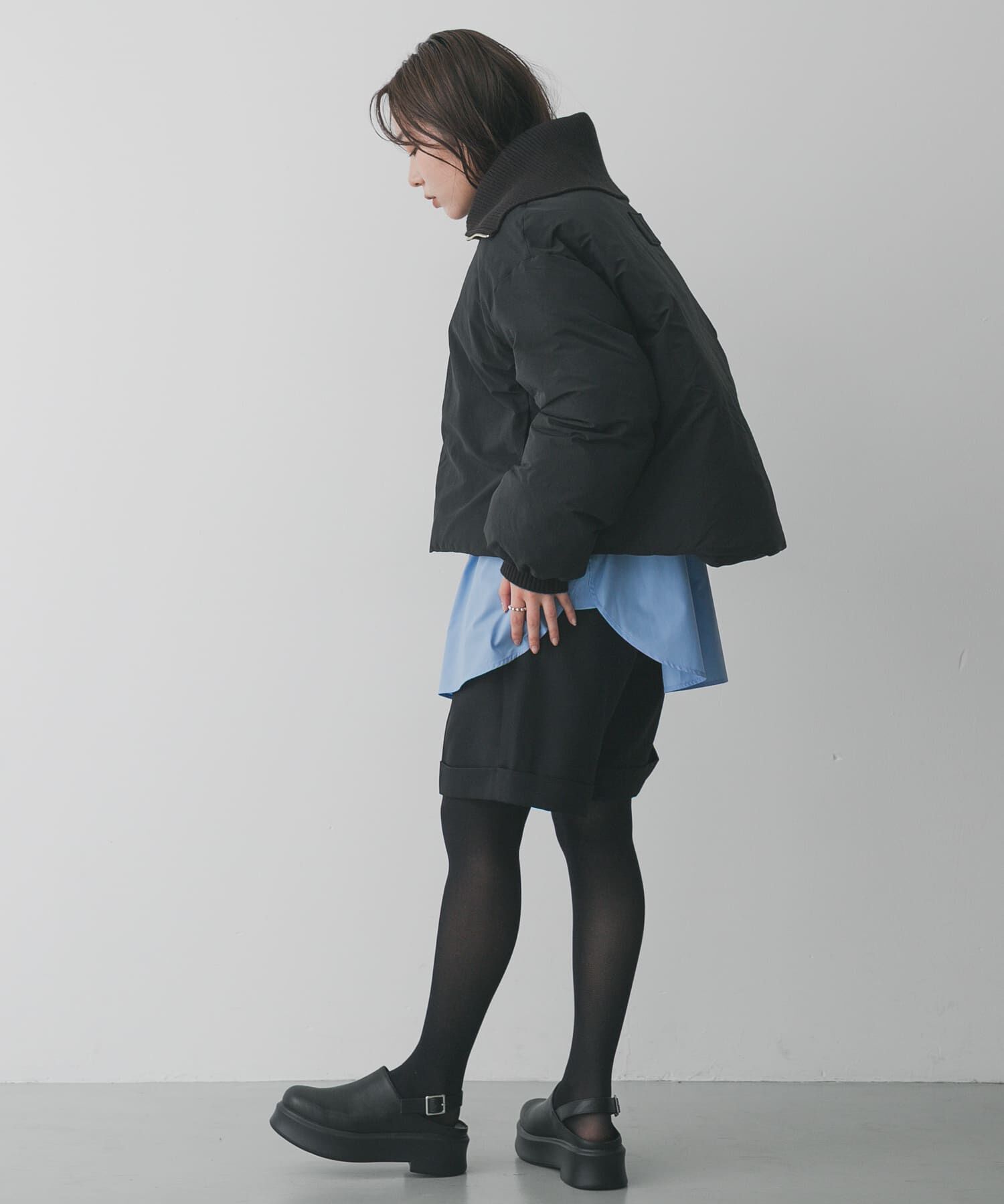 SENSE OF PLACE by URBAN RESEARCH「ビッグカラーショートパフジャケット」|ダウン|