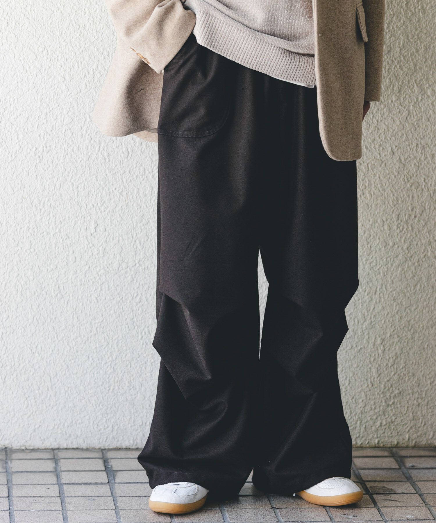 SENSE OF PLACE by URBAN RESEARCH「『WEB/一部店舗限定』ブラッシュドイージーパラシュートパンツ」|その他|ブラウン