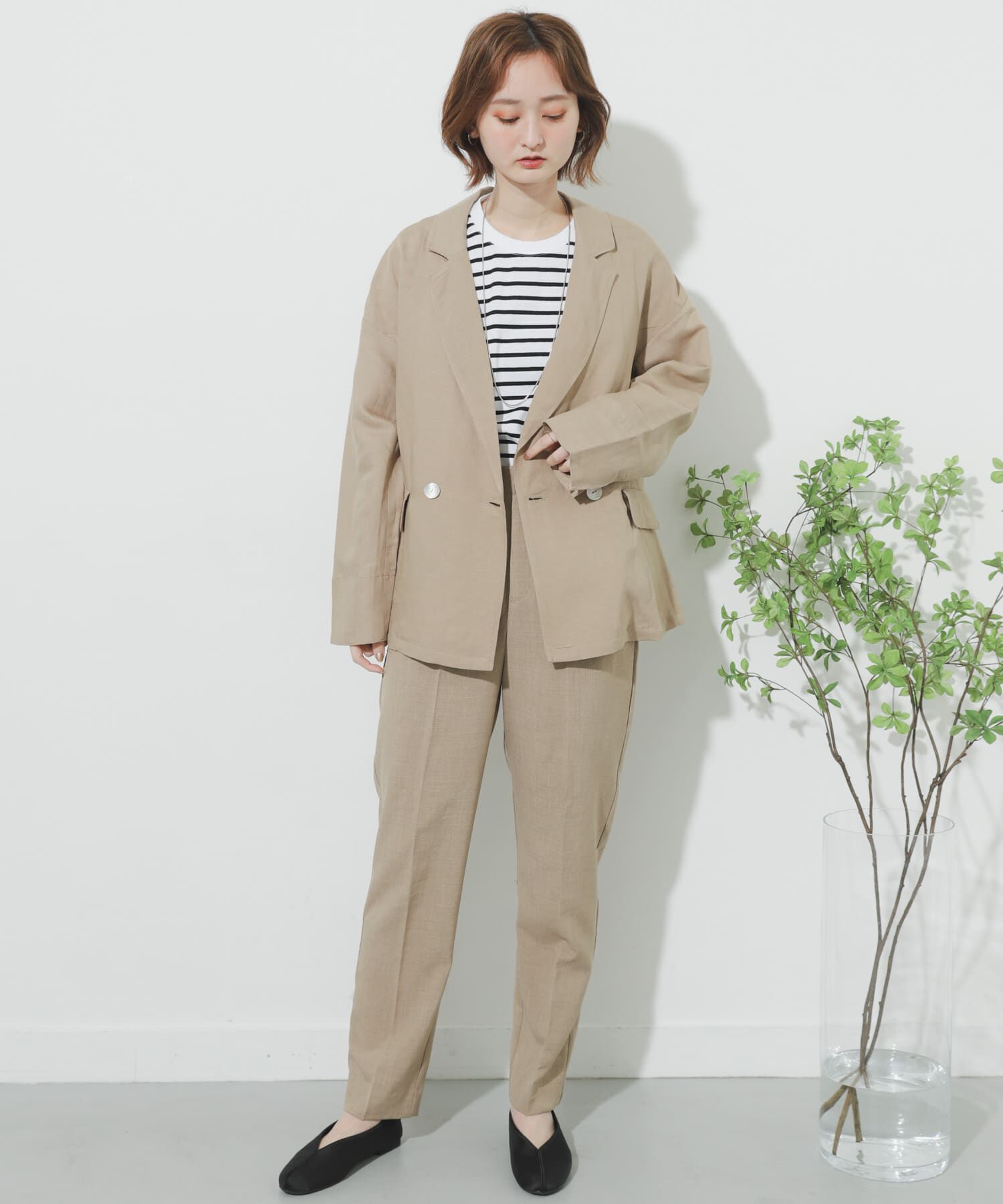 SENSE OF PLACE by URBAN RESEARCH「リネンライクテーパードパンツ」|その他|