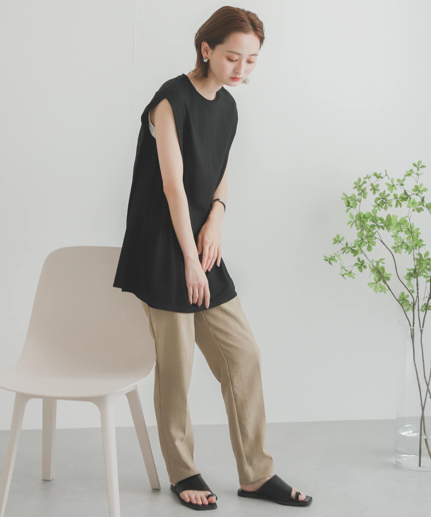 SENSE OF PLACE by URBAN RESEARCH「リネンライクテーパードパンツ」|その他|