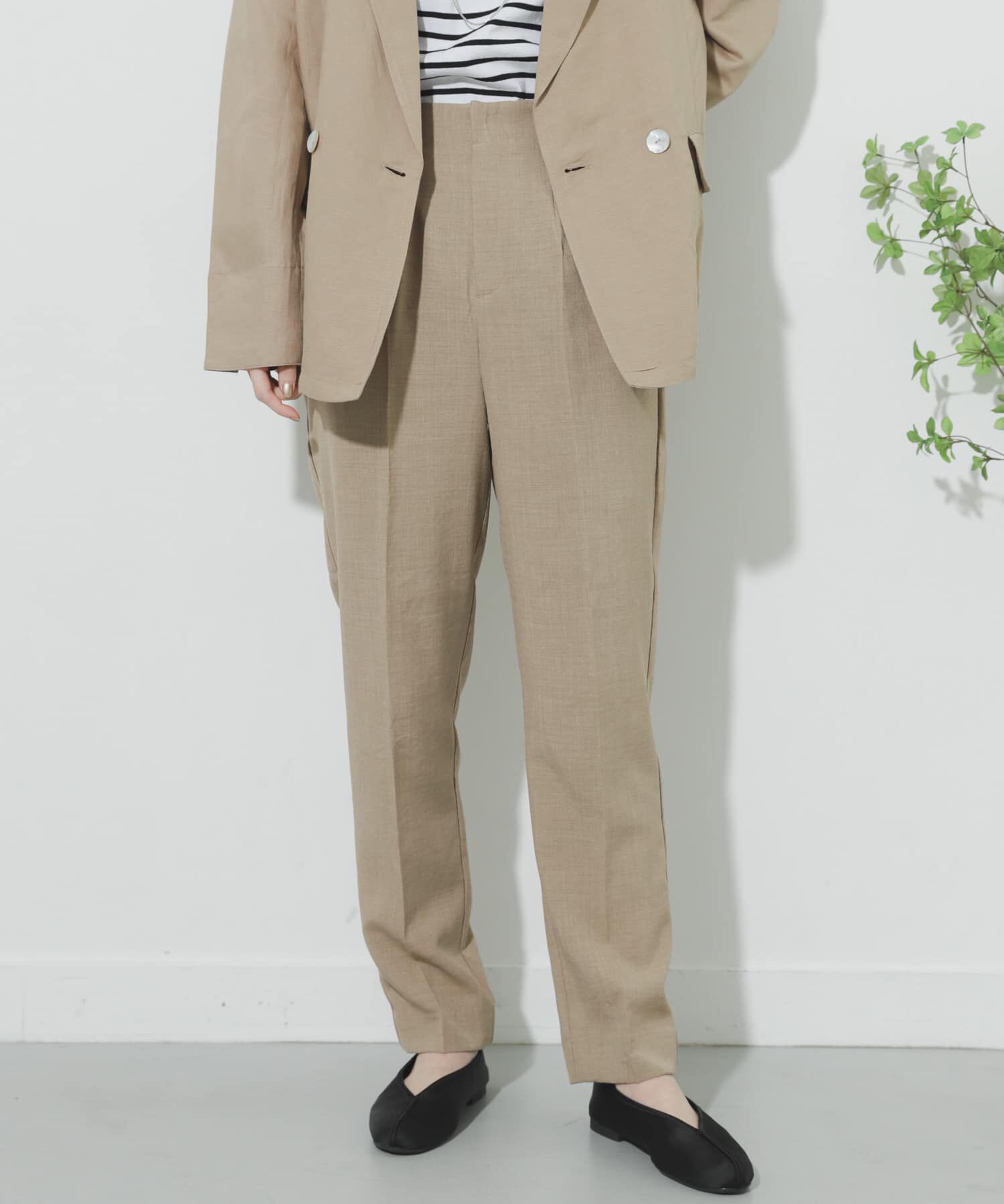 SENSE OF PLACE by URBAN RESEARCH「リネンライクテーパードパンツ」|その他|