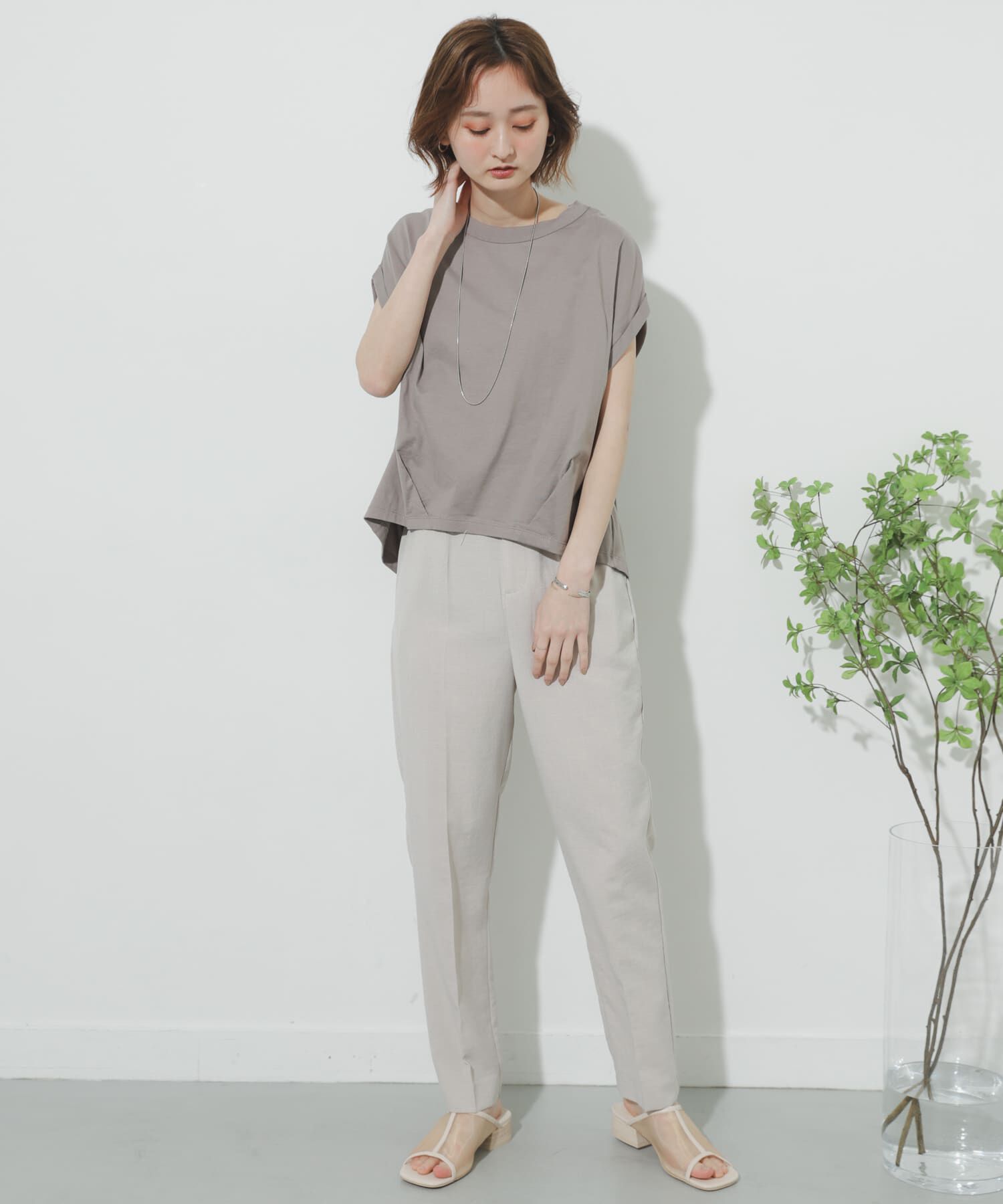 SENSE OF PLACE by URBAN RESEARCH「リネンライクテーパードパンツ」|その他|