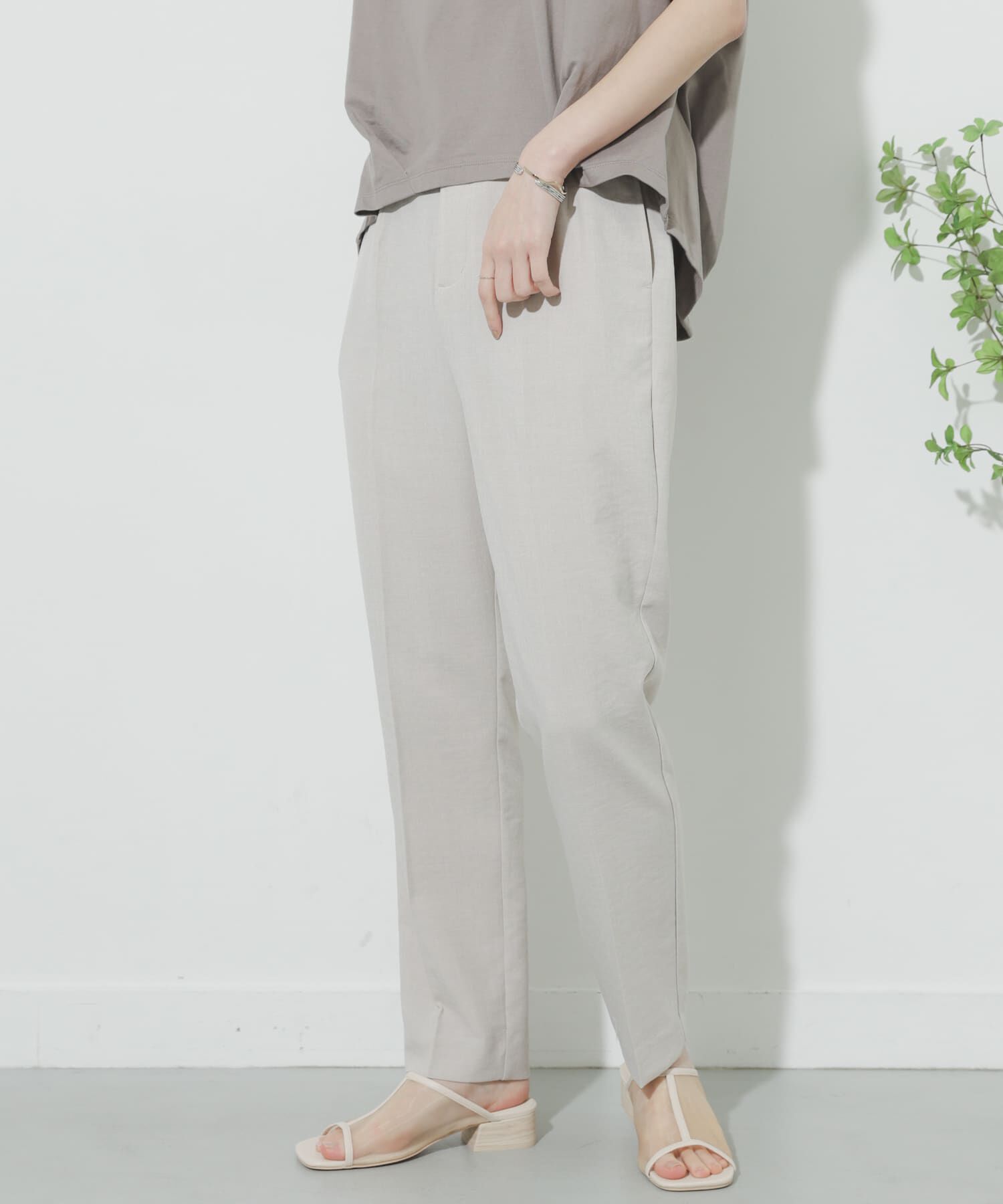 SENSE OF PLACE by URBAN RESEARCH「リネンライクテーパードパンツ」|その他|