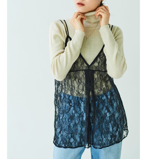 le.coeur blanc「ラッセルレースキャミブラウス」|キャミソール|