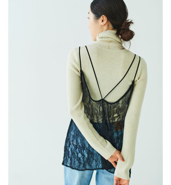 le.coeur blanc「ラッセルレースキャミブラウス」|キャミソール|