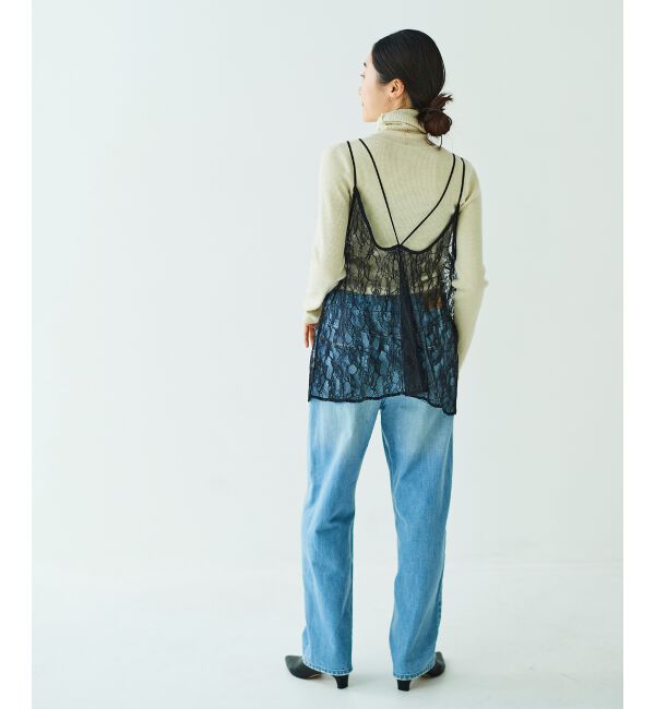 le.coeur blanc「ラッセルレースキャミブラウス」|キャミソール|