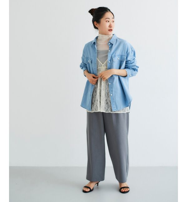 le.coeur blanc「ラッセルレースキャミブラウス」|キャミソール|