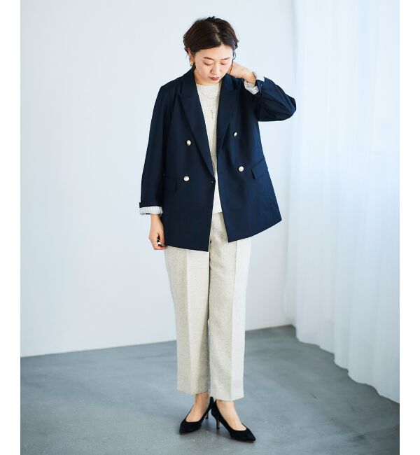 le.coeur blanc「ツィードタックテーパードパンツ」|その他|