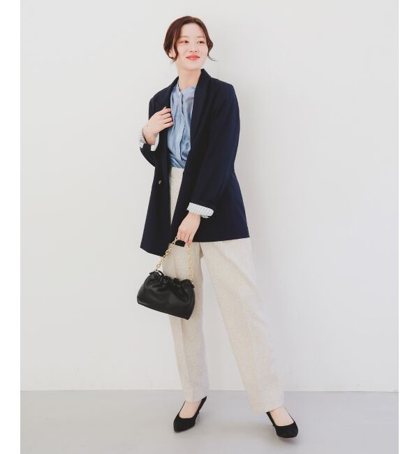 le.coeur blanc「ツィードタックテーパードパンツ」|その他|