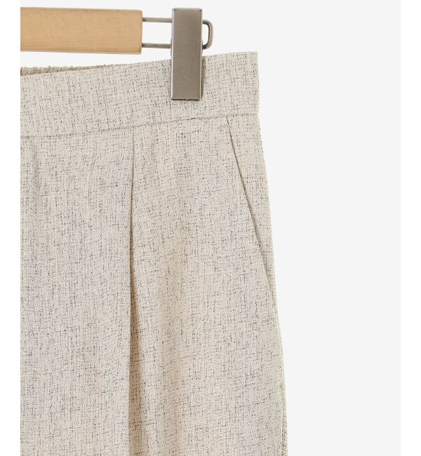 le.coeur blanc「ツィードタックテーパードパンツ」|その他|