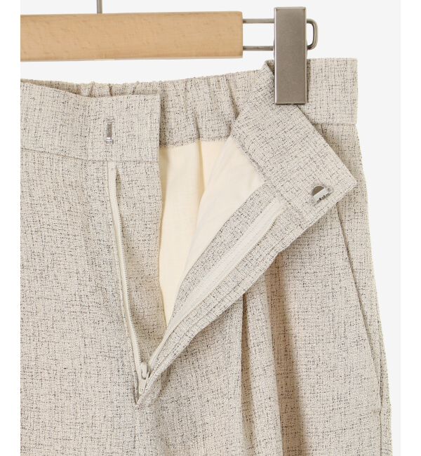 le.coeur blanc「ツィードタックテーパードパンツ」|その他|