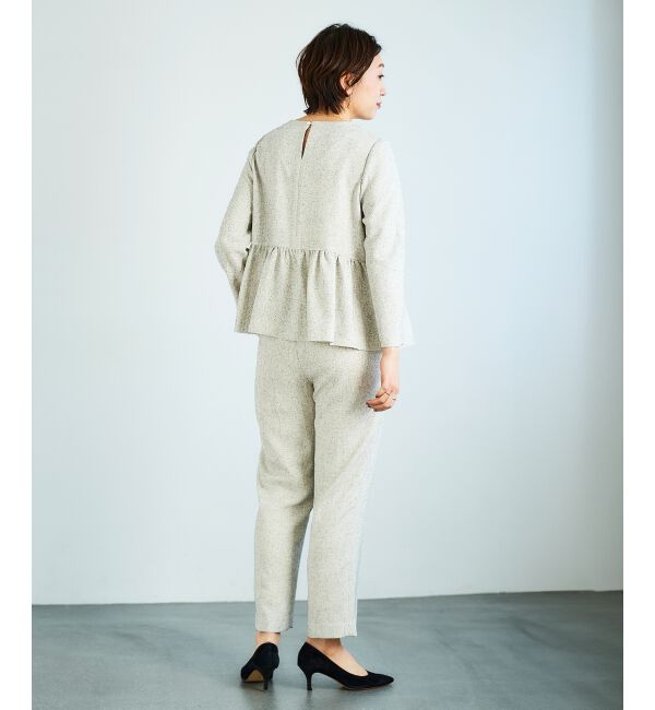 le.coeur blanc「ツィードタックテーパードパンツ」|その他|