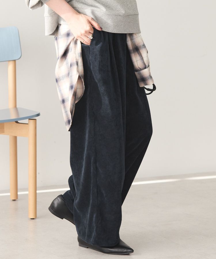 AMERICAN HOLIC「コーデュロイワイドパンツ」|その他|Navy