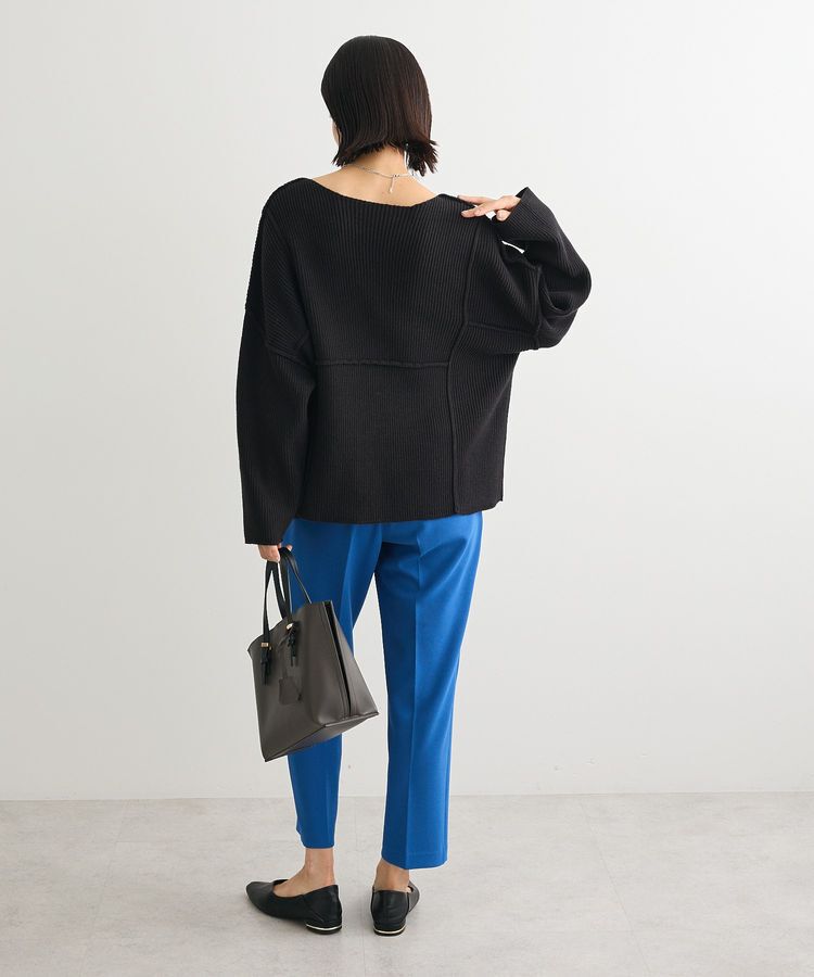 Green Parks「リブ切替Vネックニットプルオーバー」|ニット・セーター|