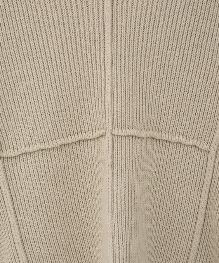 Green Parks「リブ切替Vネックニットプルオーバー」|ニット・セーター|