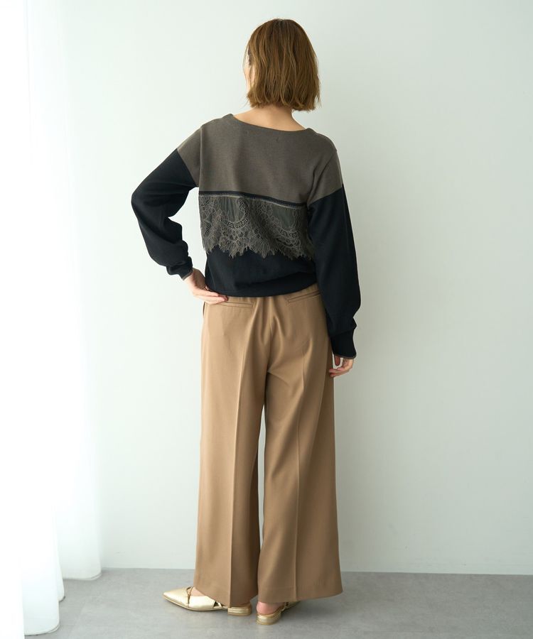 YECCA VECCA「金釦アクセントベルトワイドパンツ」|その他|