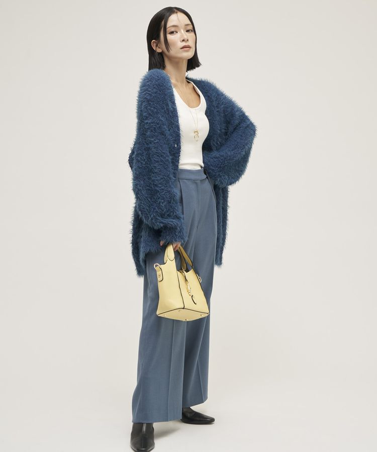 YECCA VECCA「金釦アクセントベルトワイドパンツ」|その他|