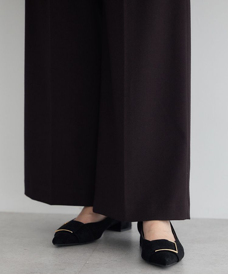 YECCA VECCA「金釦アクセントベルトワイドパンツ」|その他|