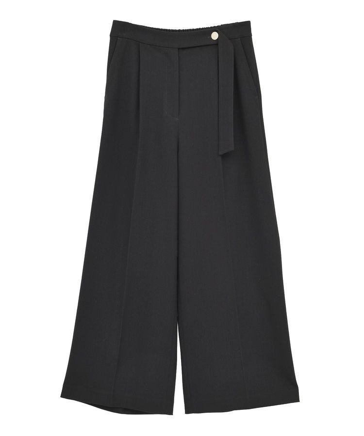 YECCA VECCA「金釦アクセントベルトワイドパンツ」|その他|