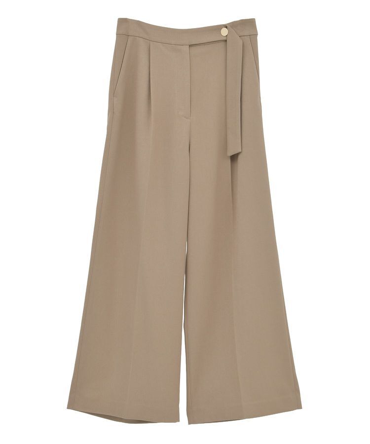 YECCA VECCA「金釦アクセントベルトワイドパンツ」|その他|