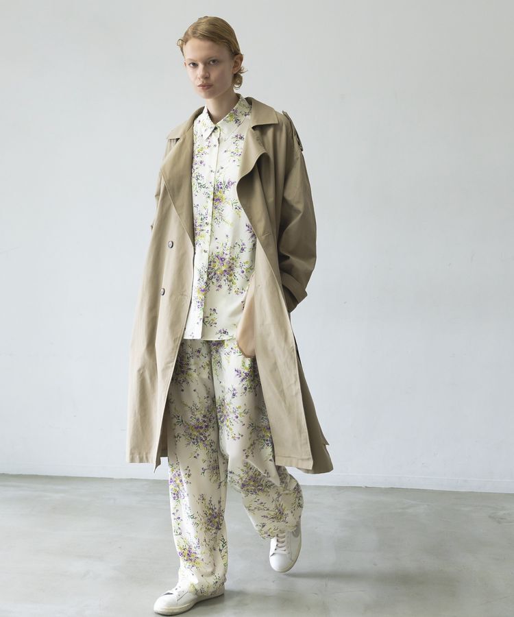 GARAGE OF GOOD CLOTHING「【日本製】ピーチファイユフラワープリントロングパンツ」|その他|