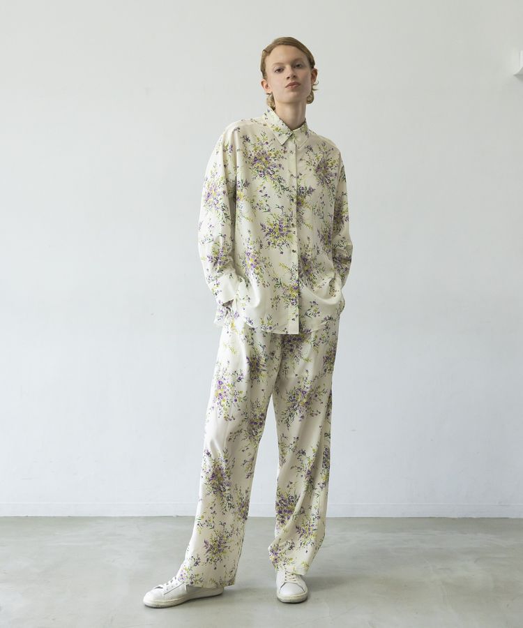 GARAGE OF GOOD CLOTHING「【日本製】ピーチファイユフラワープリントロングパンツ」|その他|