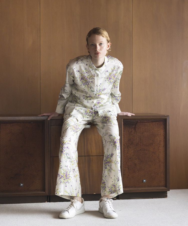 GARAGE OF GOOD CLOTHING「【日本製】ピーチファイユフラワープリントロングパンツ」|その他|