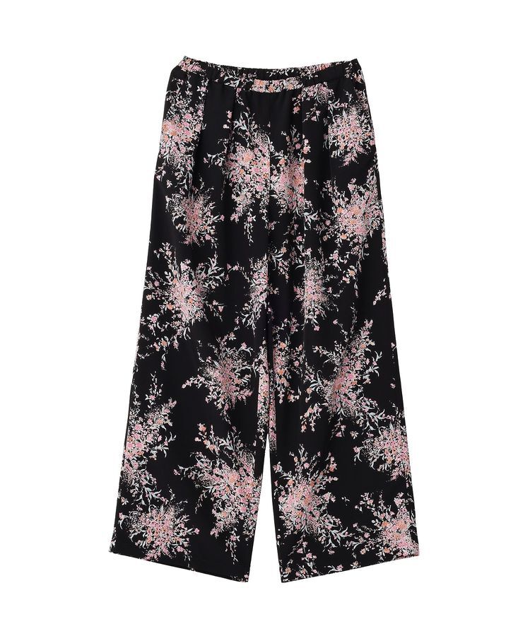 GARAGE OF GOOD CLOTHING「【日本製】ピーチファイユフラワープリントロングパンツ」|その他|Black