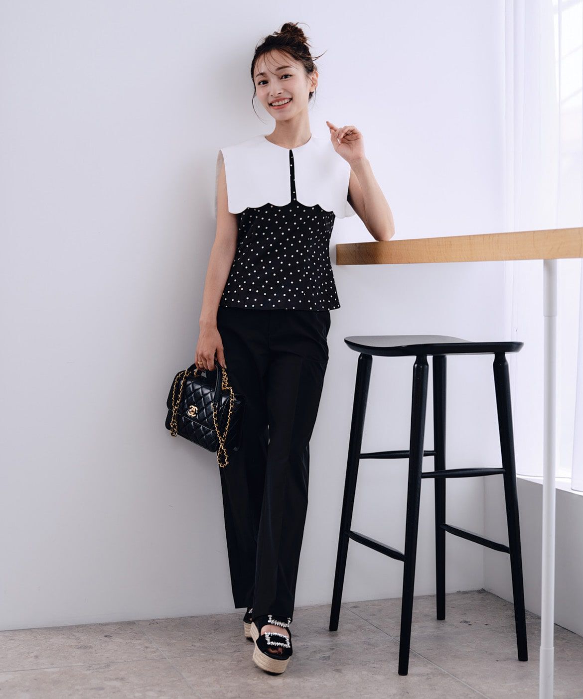 Maglie le cassetto「《M Maglie le cassetto&times;吉田理紗》&ldquo;ほの甘&rdquo;スカラップブラウス」|シャツ・ブラウス|