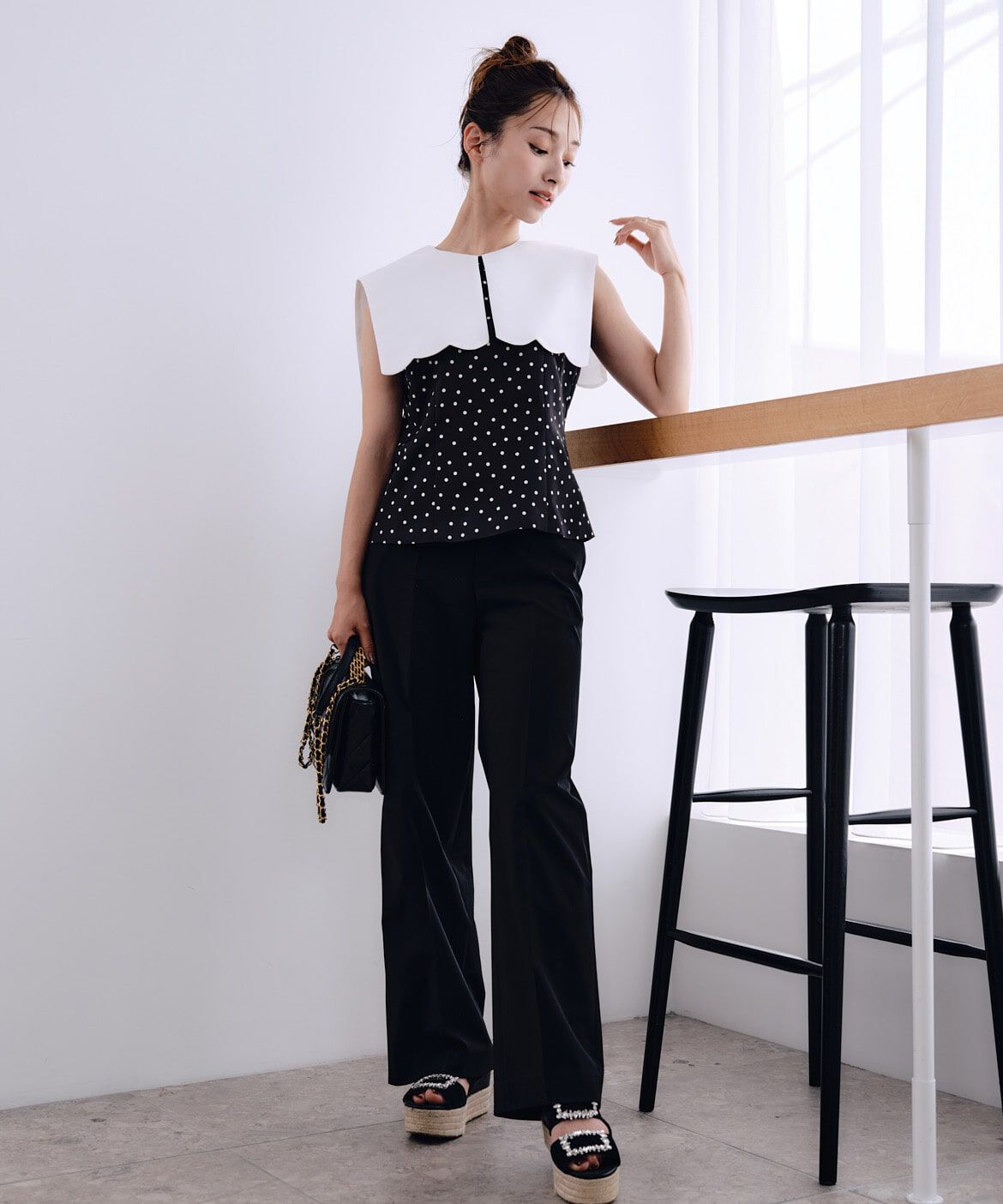 Maglie le cassetto「《M Maglie le cassetto&times;吉田理紗》&ldquo;ほの甘&rdquo;スカラップブラウス」|シャツ・ブラウス|