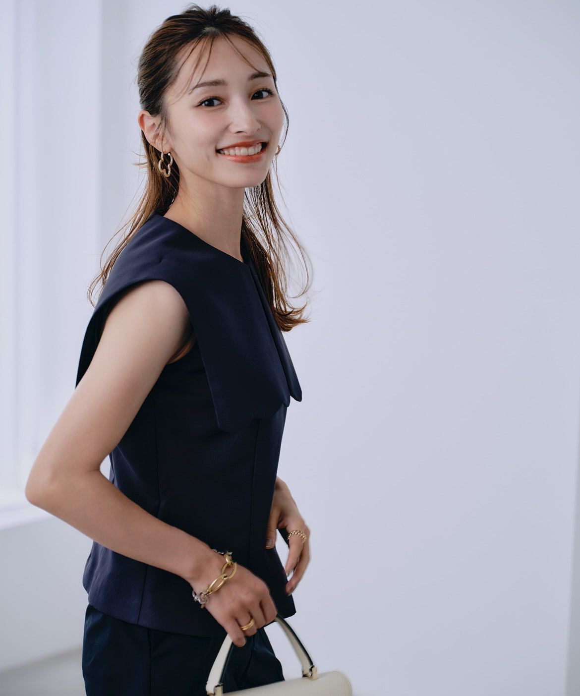 Maglie le cassetto「《M Maglie le cassetto&times;吉田理紗》&ldquo;ほの甘&rdquo;スカラップブラウス」|シャツ・ブラウス|