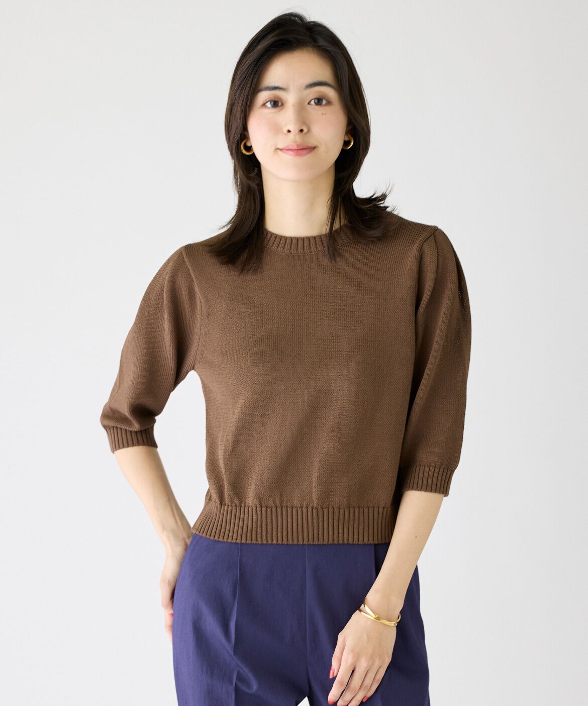 DAY by DAY it&rsquo;s international「5分袖ボリュームニットプルオーバー」|ニット・セーター|