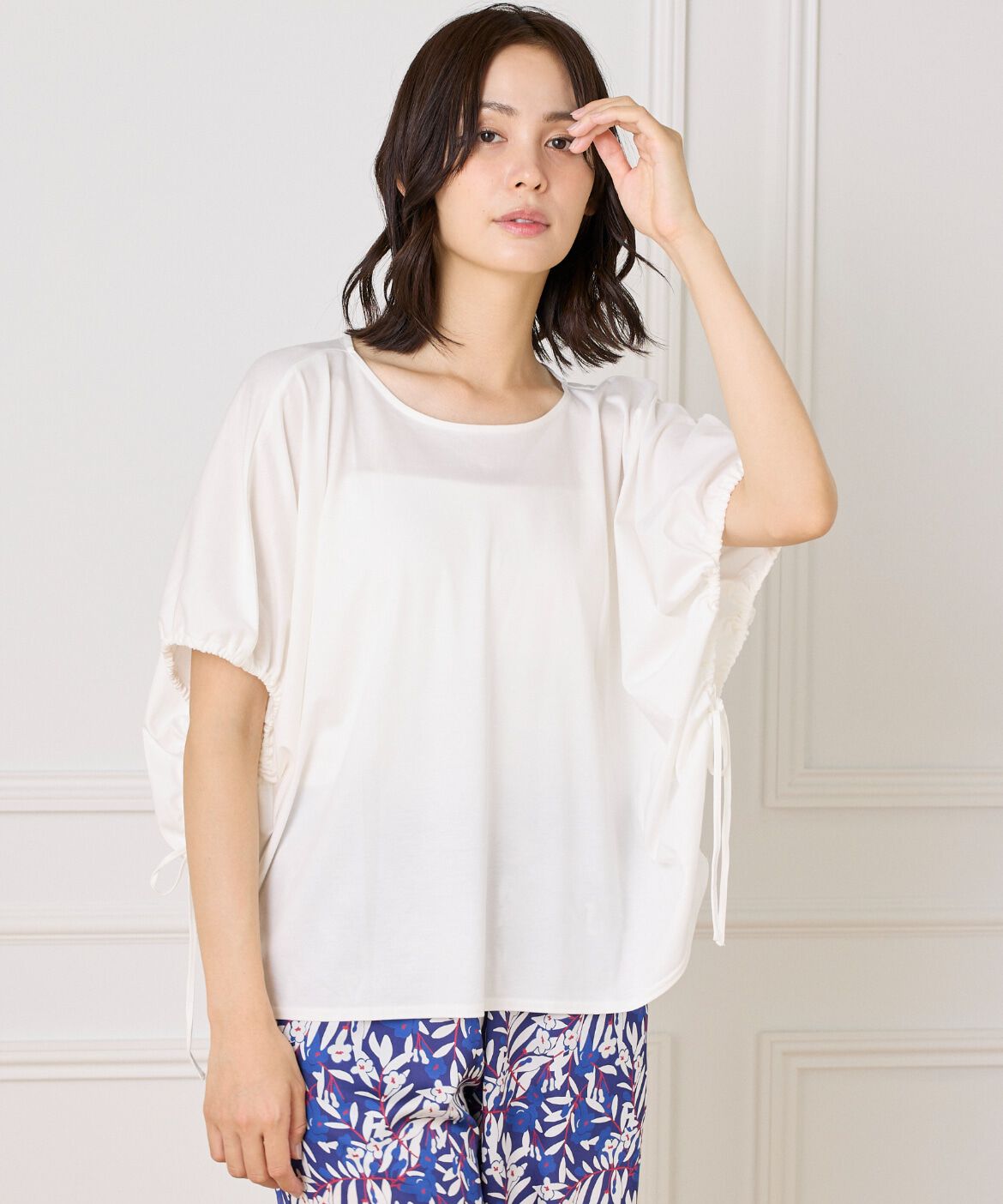 I.T.'S international「ドローストリングスリーブカットソー」|Tシャツ・カットソー|