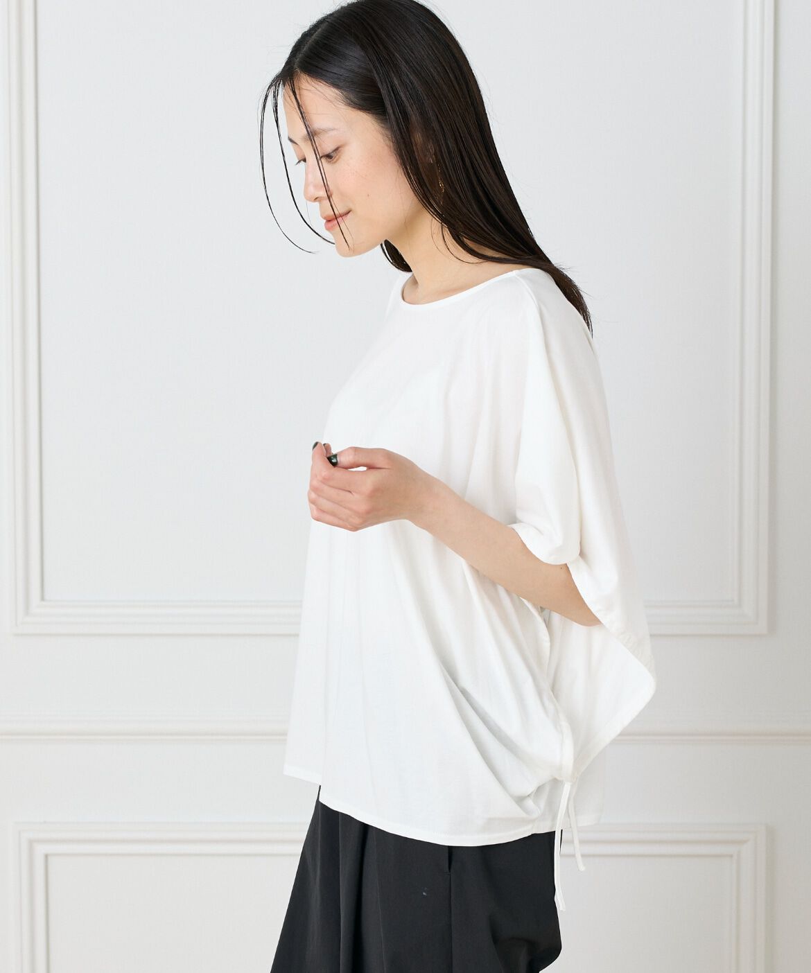 I.T.'S international「ドローストリングスリーブカットソー」|Tシャツ・カットソー|