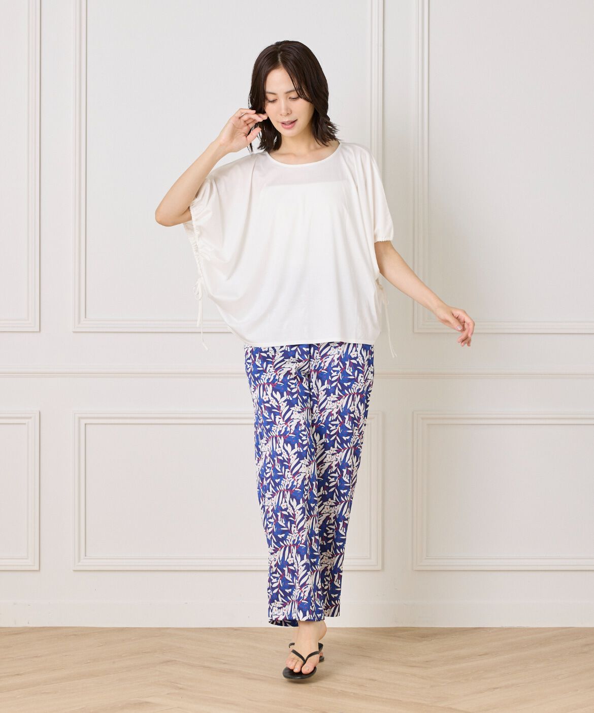 I.T.'S international「ドローストリングスリーブカットソー」|Tシャツ・カットソー|