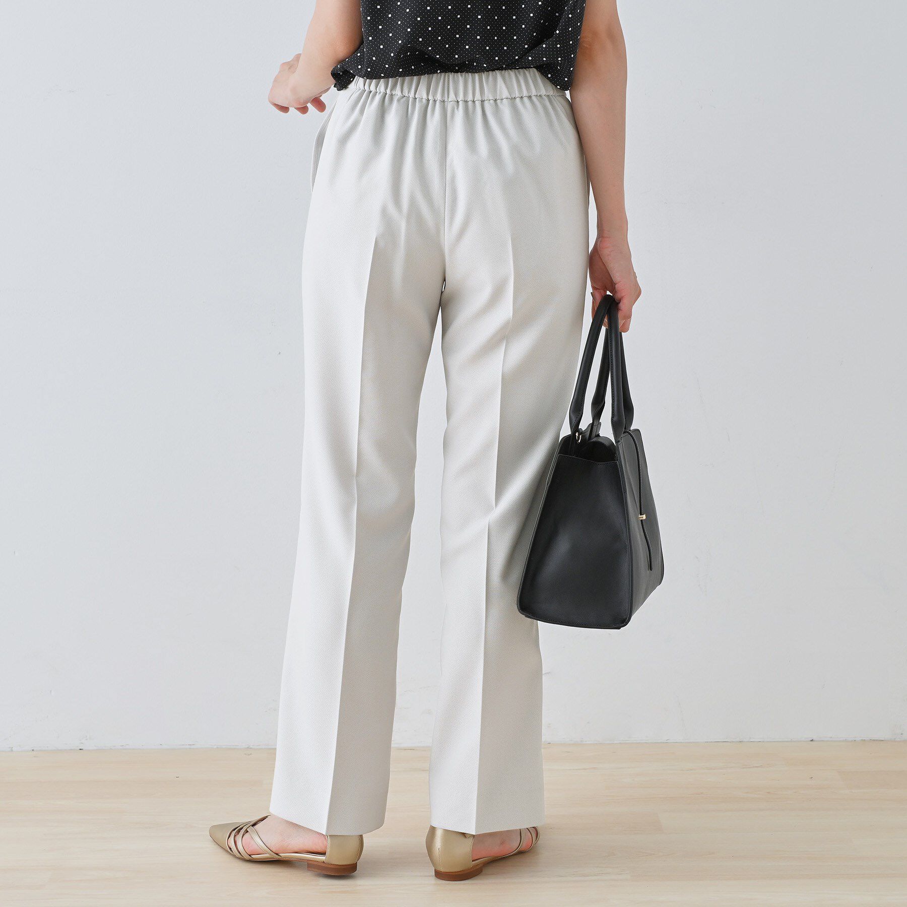 INDIVI「【きれいめ／ウエストゴム】ストレートラインパンツ」|その他|