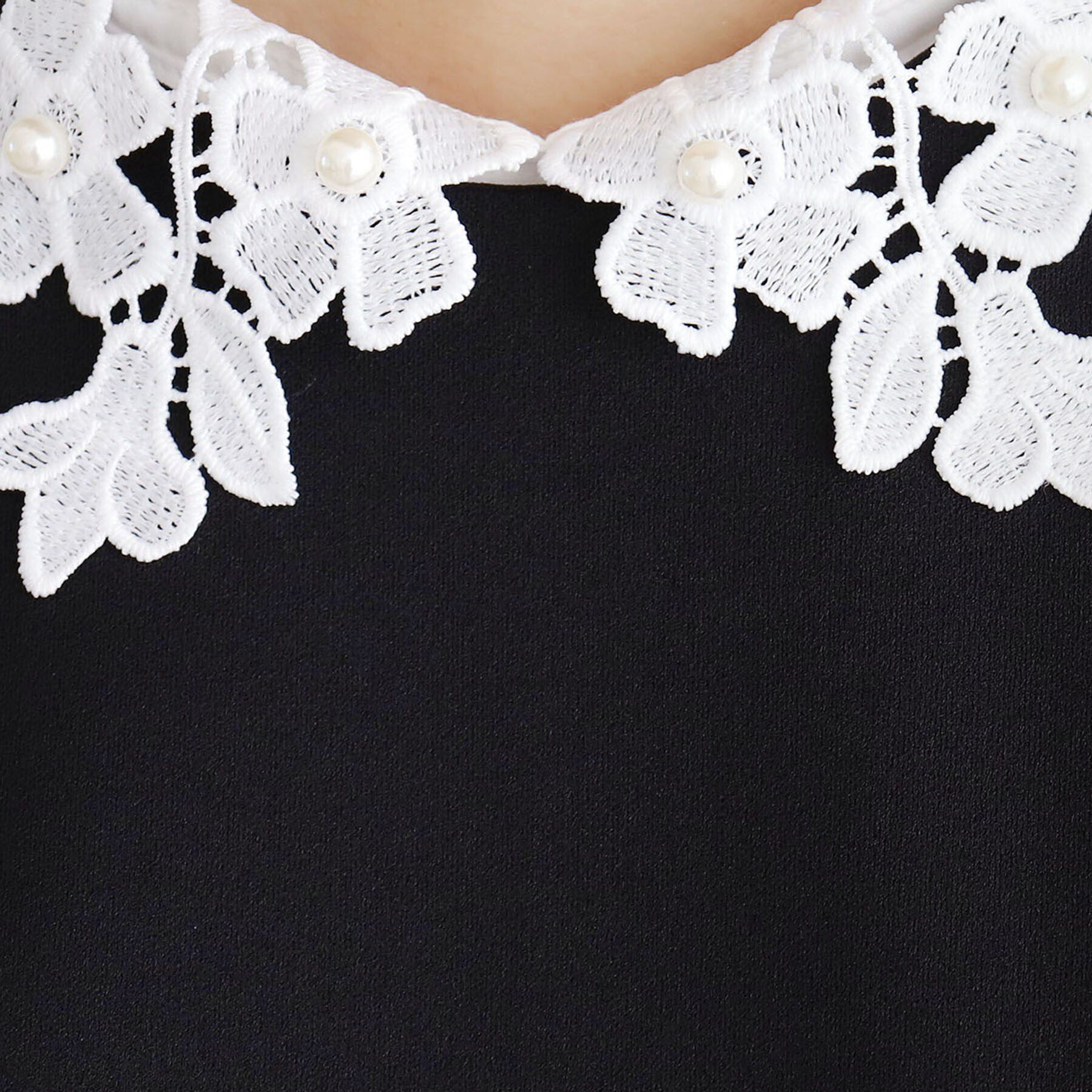 index「衿取り外し２WAY フラワーカラートップス【洗濯機洗い可/ストレッチ】」|シャツ・ブラウス|