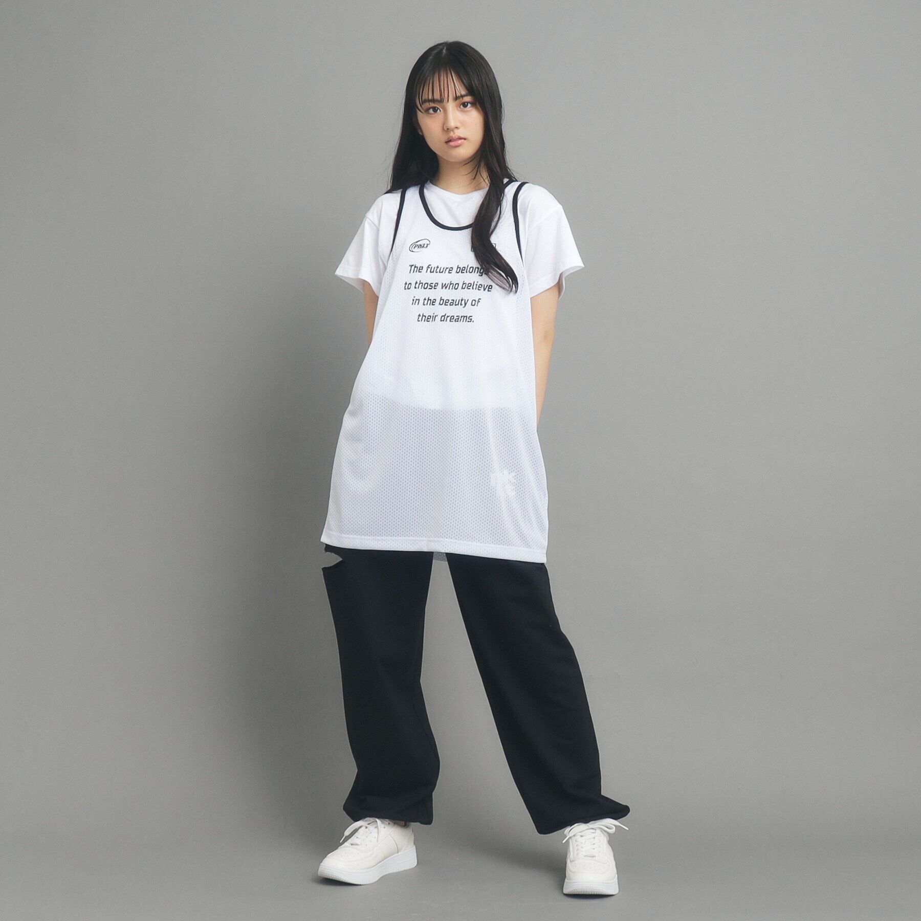 PINK-latte「【セットアイテム】メッシュワンピース」|その他|オフホワイト(003