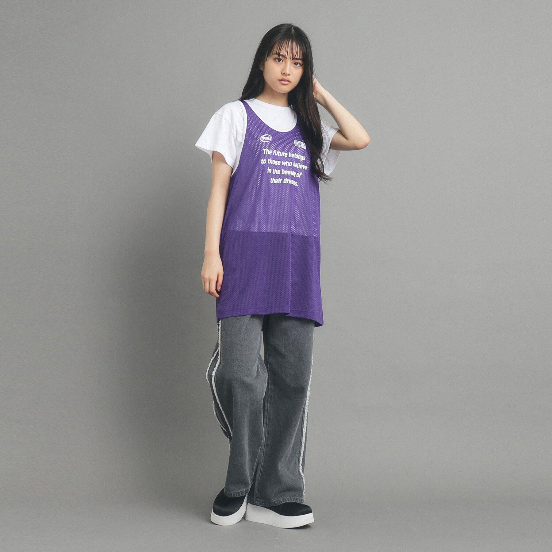 PINK-latte「【セットアイテム】メッシュワンピース」|その他|