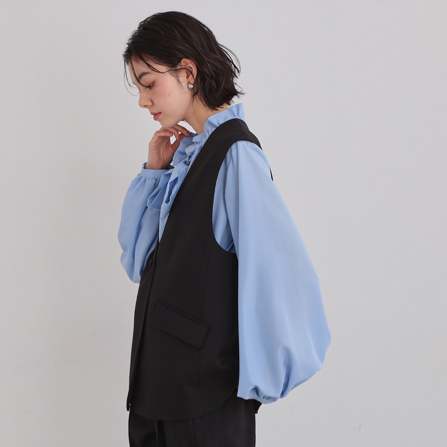 THE SHOP TK「【お仕事にもカジュアルにも】CAVIAN ジレ/セットアップ可」|ベスト・ジレ|