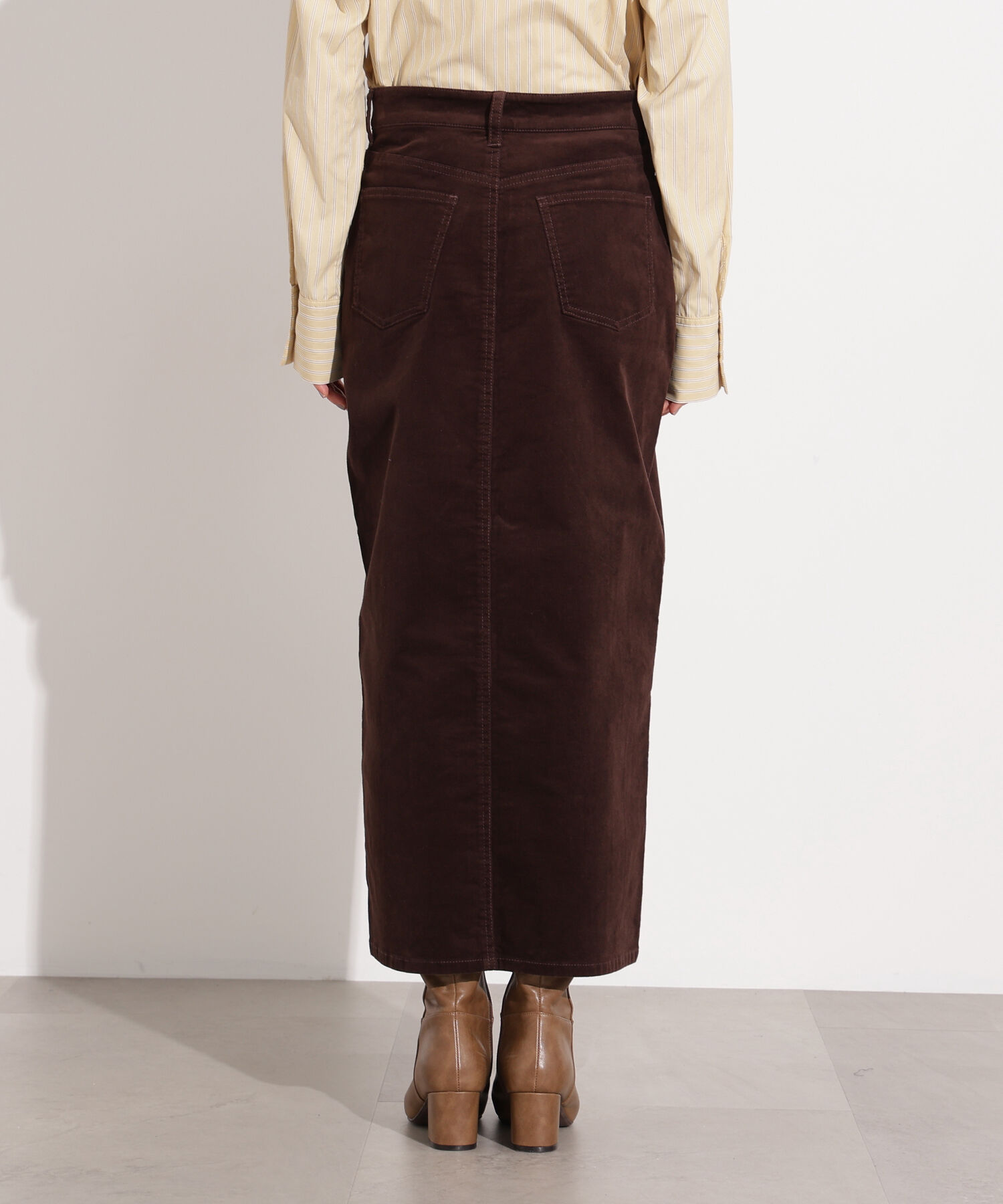  「コーデュロイスリットスカート」|スカート|