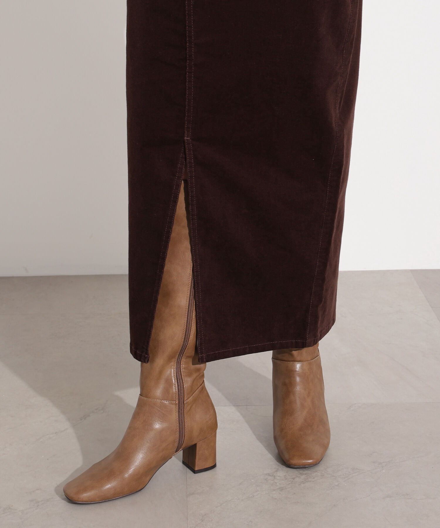  「コーデュロイスリットスカート」|スカート|