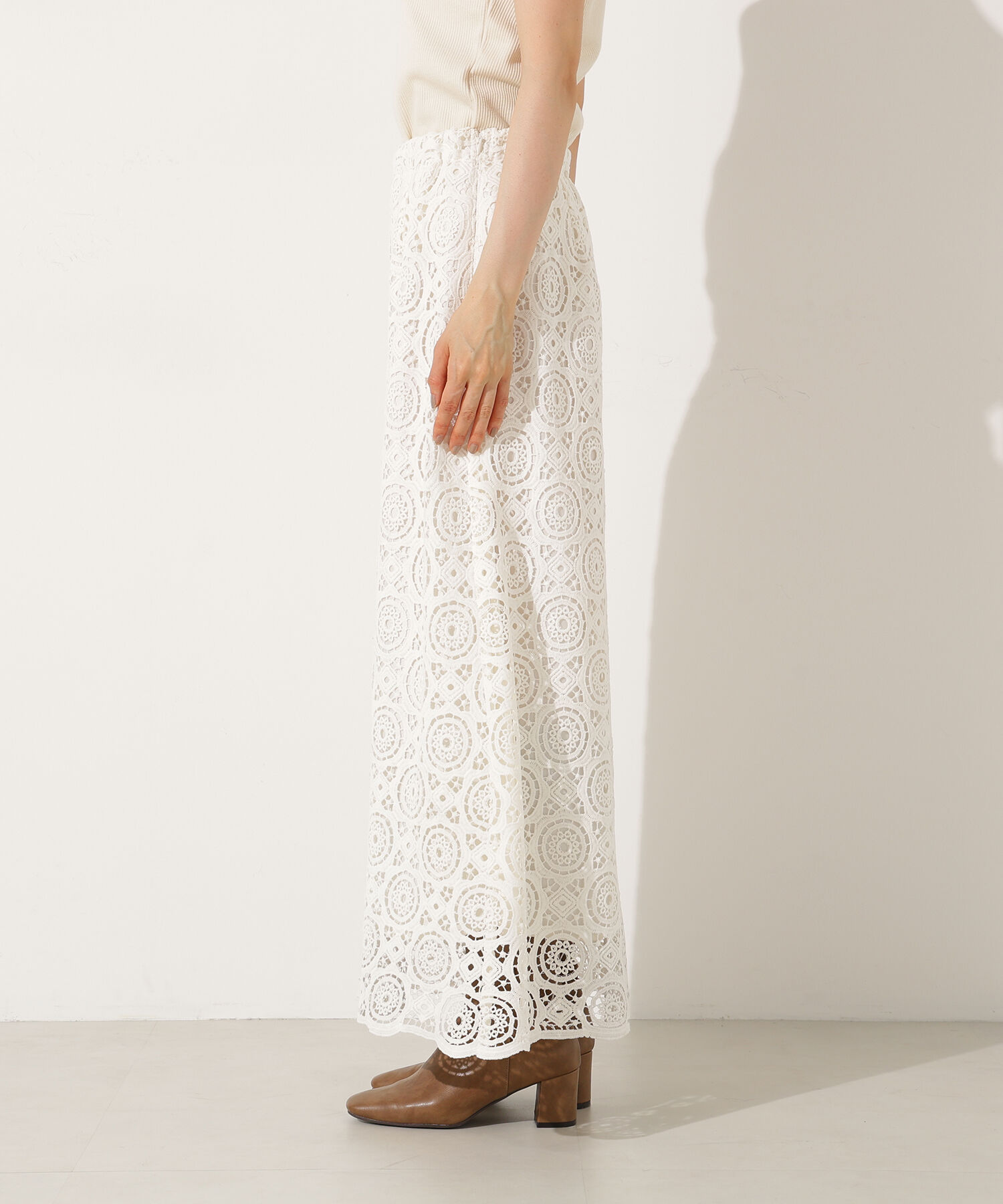  「ヴィンテージライクレーススカート」|スカート|