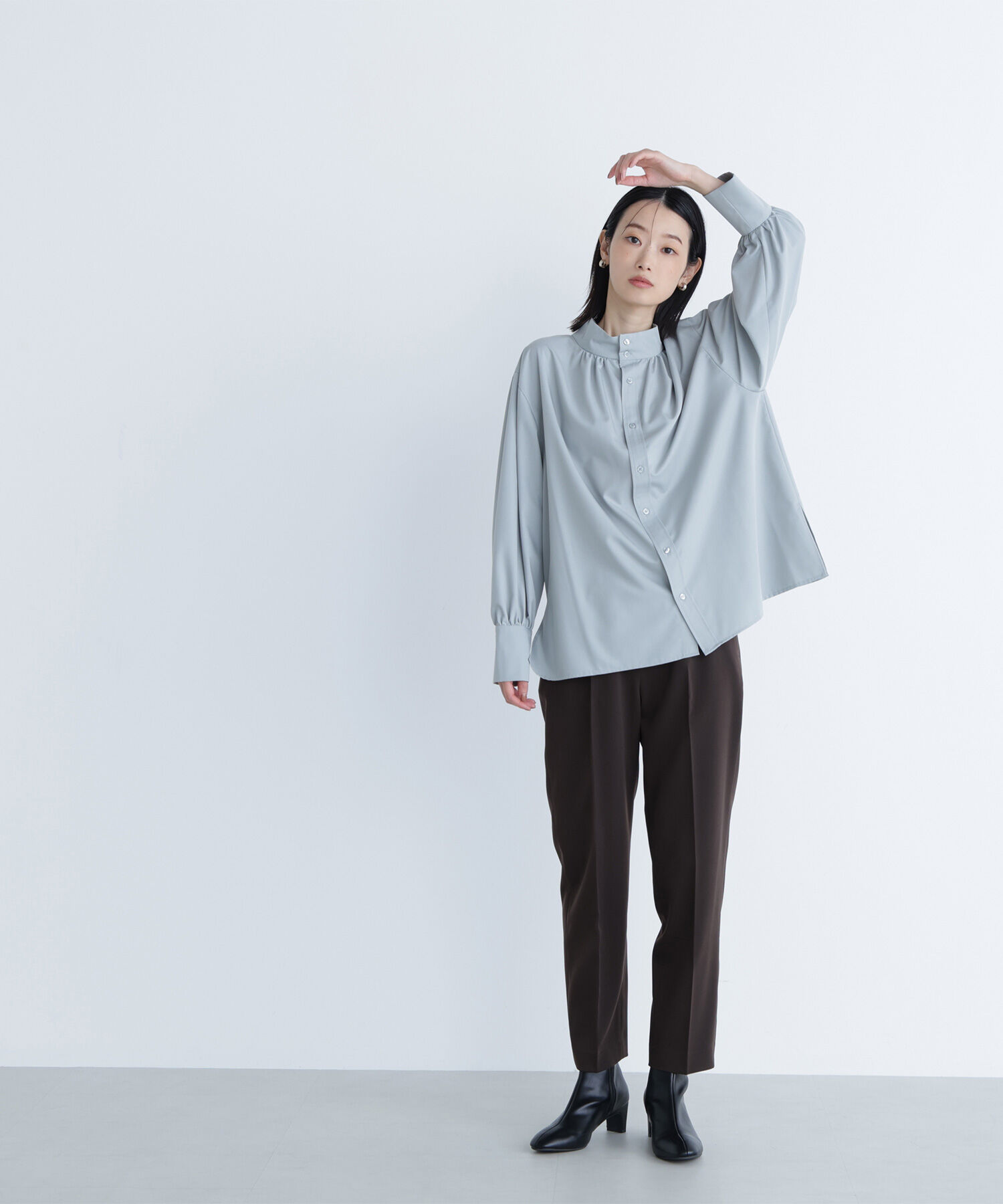  「サイドバックルテーパードパンツ」|その他|