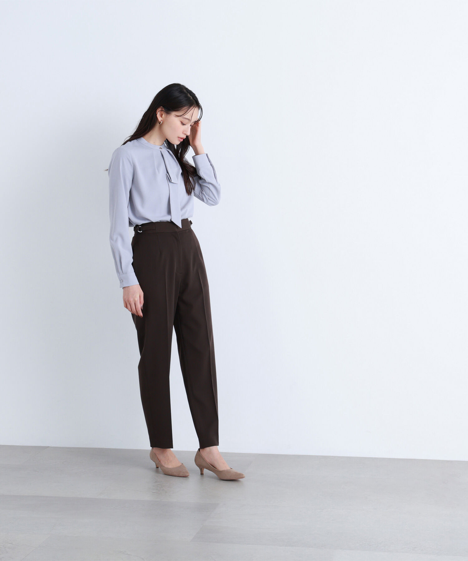  「サイドバックルテーパードパンツ」|その他|